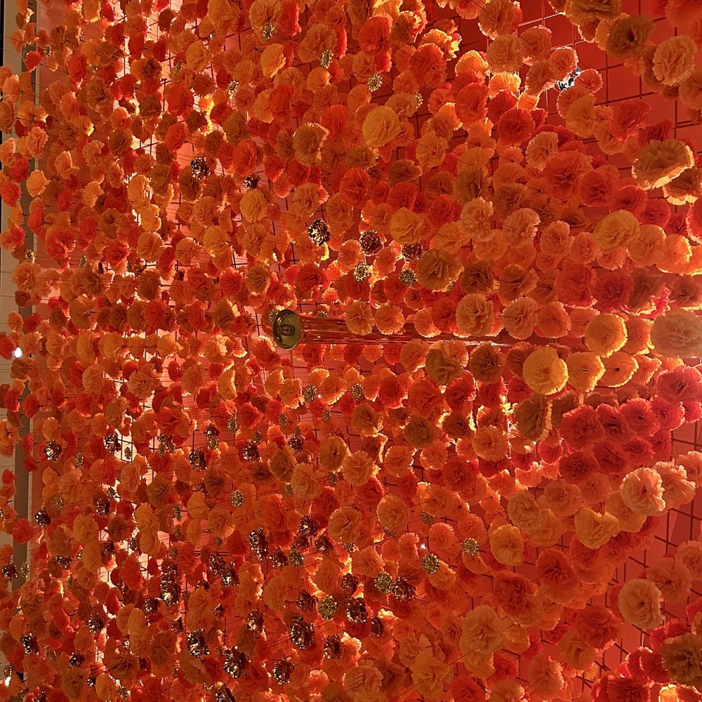 Casa Playa - We sat under these gorgeous paper flowers that were perfectly lit. The lighting here is very sexy and compliments the guests. - Mexican Near Me - Las Vegas, Nevada
