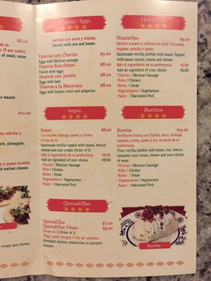 Menu photo 4 Los Cuatro Soles Philadelphia, PA