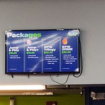 Off the Wall Gamezone - Prices for jump packages - Amusement Parks Near Me - Coconut Creek, Florida