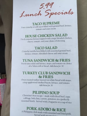 Menu photo 8 Christine's Cincinnati, OH