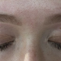 Eyebrow wax and tint