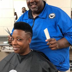 Kenny's Academy of Barbering - West - Mr Kenny's demo finished product cut to perfection