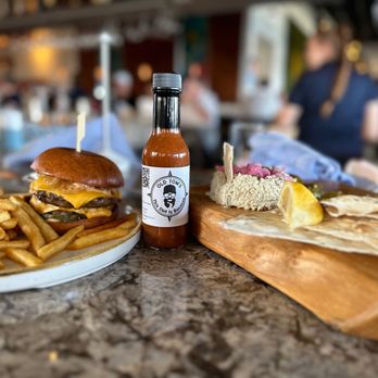 Oceans 234 - Smash burger and fish dip     Oh the fries  perfect - New American Near Me - Deerfield Beach, Florida
