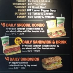 TOGO'S Sandwiches - Daily Specials