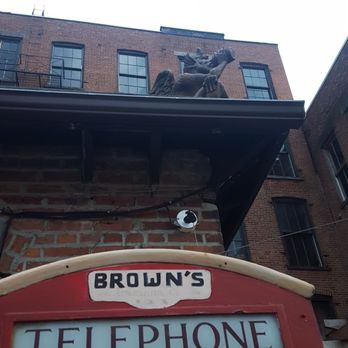 Brown's Brewing Company - Drinking rooftop gargoyle - Breweries Near Me - Troy, New York Brown's Brewing Company - Drinking rooftop gargoyle - Breweries Near Me - Troy, New York