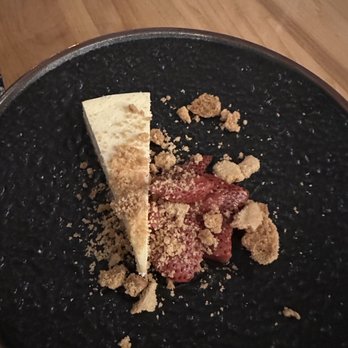 Maine Street Bistro - Cheesecake with cookie crumble - Seafood Near Me - Brunswick, Maine Maine Street Bistro - Cheesecake with cookie crumble - Seafood Near Me - Brunswick, Maine