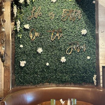 Farmer's Table - Love this photo opp wall - New American Near Me - La Mesa, California Farmer's Table - Love this photo opp wall - New American Near Me - La Mesa, California