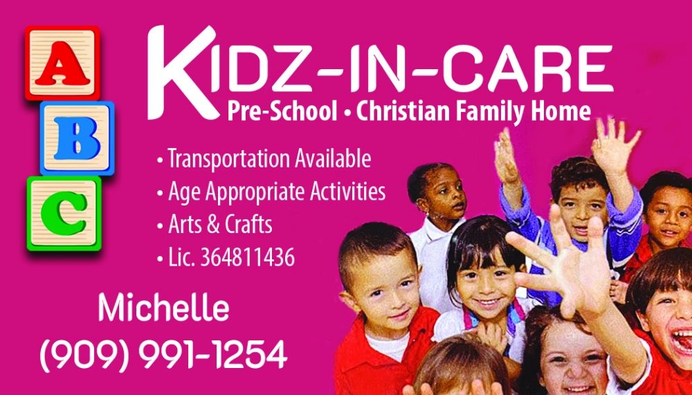 KIDZ IN KARE Updated September 2024 Highland, California Child