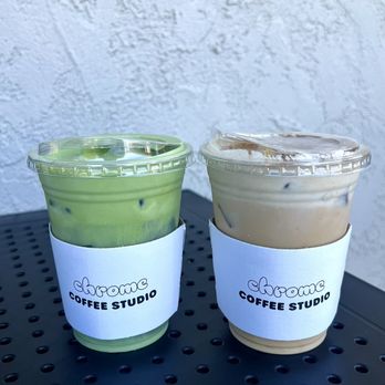 Chrome Coffee Studio - Coconut Matcha & Banana Cream Latte (ig: @cravingswithcat) - Coffee & Tea Near Me - Torrance, California Chrome Coffee Studio - Coconut Matcha & Banana Cream Latte (ig: @cravingswithcat) - Coffee & Tea Near Me - Torrance, California