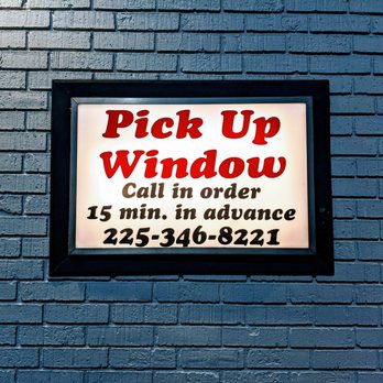 Louie's Cafe - Pick Up Window Sign - Breakfast & Brunch Near Me - Baton Rouge, Louisiana Louie's Cafe - Pick Up Window Sign - Breakfast & Brunch Near Me - Baton Rouge, Louisiana