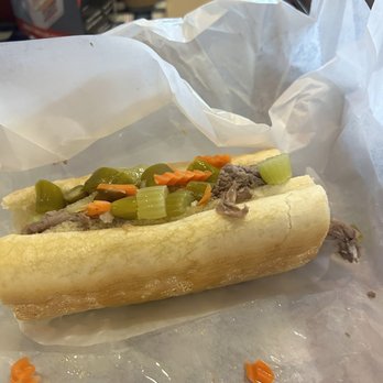 Portillo's Tinley Park - Dry beef with extra hot peppers, superb! - Hot Dogs Near Me - Tinley Park, Illinois Portillo's Tinley Park - Dry beef with extra hot peppers, superb! - Hot Dogs Near Me - Tinley Park, Illinois