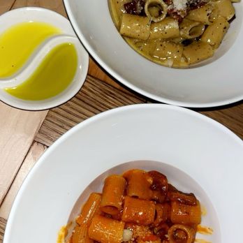 Roscioli - Carbonara (top) and amatriciana (bottom) - Italian Near Me - New York, New York Roscioli - Carbonara (top) and amatriciana (bottom) - Italian Near Me - New York, New York