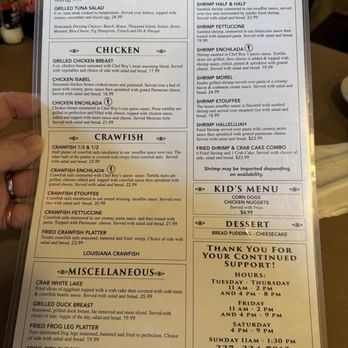 Chef Roy's Frog City Cafe - Menu 2025-03, rear - Cajun/Creole Near Me - Rayne, Louisiana Chef Roy's Frog City Cafe - Menu 2025-03, rear - Cajun/Creole Near Me - Rayne, Louisiana