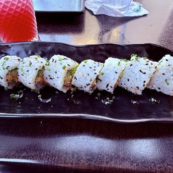 P.F. Chang's - California Roll and a pomegranate, lime and mint drink (non-alcoholic). - Asian Fusion Near Me - Cerritos, California