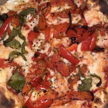 Sierra's Brick Oven Pizza & Pub - Vegan cheese and grilled pepper pizza - Pizza Near Me - Franklin, Massachusetts Sierra's Brick Oven Pizza & Pub - Vegan cheese and grilled pepper pizza - Pizza Near Me - Franklin, Massachusetts