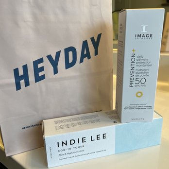 Heyday - Gilbert - Image Skincare - 50 SPF (the absolute BEST sunscreen) Indie Lee - Aloe & Hyaluronic Acid Toner - Estheticians Near Me - Gilbert, Arizona