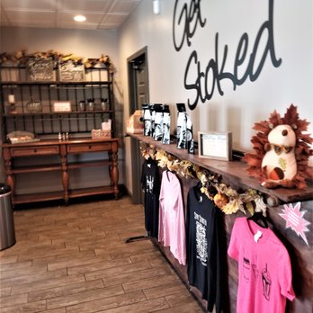 Stoked Coffee - t - shirts on display in store - Coffee & Tea Near Me - Parkersburg, West Virginia Stoked Coffee - t - shirts on display in store - Coffee & Tea Near Me - Parkersburg, West Virginia