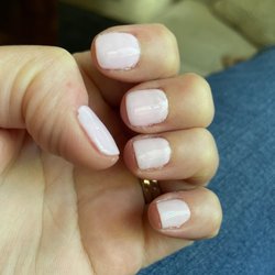Nail Dynasty - Extremely sloppy, this is after I picked and peeled paint off of my fingers.