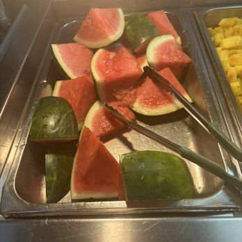 Spiros Family Restaurant - Watermelon on the buffet - American Near Me - High Point, North Carolina Spiros Family Restaurant - Watermelon on the buffet - American Near Me - High Point, North Carolina