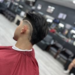 Haircut slick back burstfade Haircut slick back burstfade