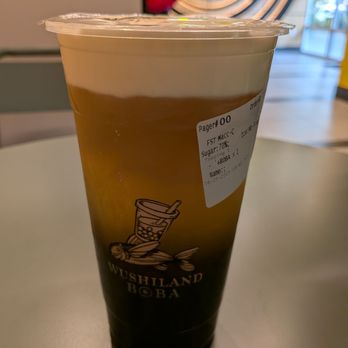 Wushiland Boba - 4 season tea with boba and only 75% sugar - Bubble Tea Near Me - Alhambra, California