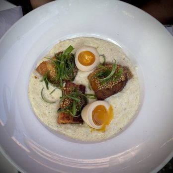 Fig Tree Cafe - Pork Belly and grits - Breakfast & Brunch Near Me - San Diego, California Fig Tree Cafe - Pork Belly and grits - Breakfast & Brunch Near Me - San Diego, California