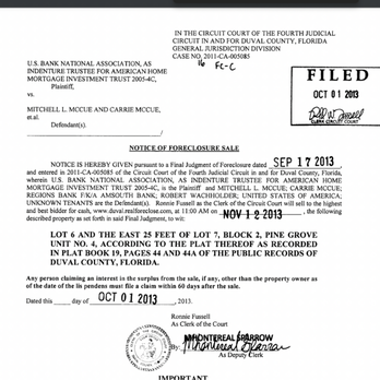 Home Services by McCue - McCue Foreclosed on in 2013. - Pest Control Near Me - Jacksonville Beach, Florida