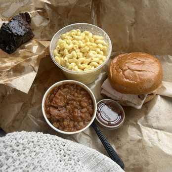 Blu's Barbeque & BBQ Catering - 1/2lb Beef Brisket Burnt Ends LG 5 Cheese Mac & Cheese Smoked Turkey Sandwich SM Loaded Smoked Beans - Barbeque Near Me - Dallas, Texas Blu's Barbeque & BBQ Catering - 1/2lb Beef Brisket Burnt Ends LG 5 Cheese Mac & Cheese Smoked Turkey Sandwich SM Loaded Smoked Beans - Barbeque Near Me - Dallas, Texas