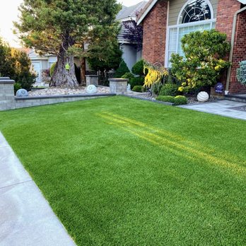 T&T Lawns Plus - Front yard retaining wall, artificial turf, lawn edge - Landscaping Near Me - Sparks, Nevada T&T Lawns Plus - Front yard retaining wall, artificial turf, lawn edge - Landscaping Near Me - Sparks, Nevada
