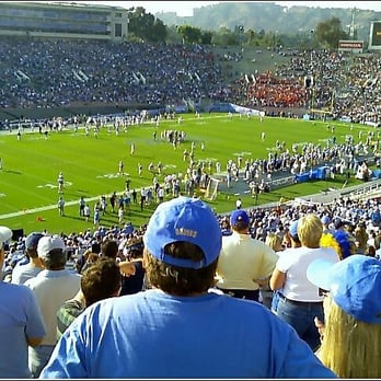 Rose Bowl Stadium - The view from my seats in Section 1 - Stadiums & Arenas Near Me - Pasadena, California Rose Bowl Stadium - The view from my seats in Section 1 - Stadiums & Arenas Near Me - Pasadena, California