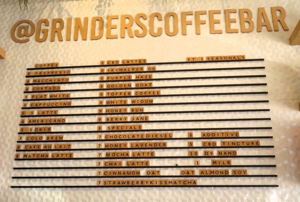 Menu photo 1 Grinder’s Coffee Bar Houston, TX