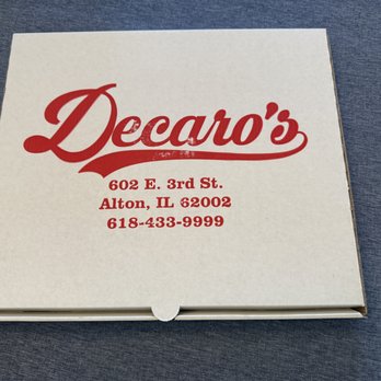 Decaro's - Carry-Out Box - Pizza Near Me - Alton, Illinois Decaro's - Carry-Out Box - Pizza Near Me - Alton, Illinois