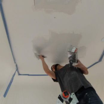 Co-Op Handyman - Here we are starting to skim coat the drywall with joint compound to match the current texture and finish. #handyman near me #drywallrepair - Handyman Near Me Co-Op Handyman - Here we are starting to skim coat the drywall with joint compound to match the current texture and finish. #handyman near me #drywallrepair - Handyman Near Me