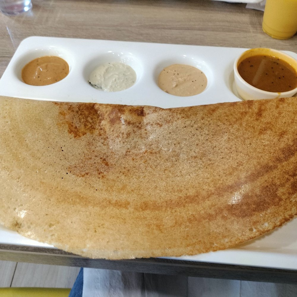 Dosa Boyz - Mysore dosa with sambal soup and three dipping sauces @ Dosa Boyz/ Niagara Falls ONT - Indian Near Me - Niagara Falls, Ontario Dosa Boyz - Mysore dosa with sambal soup and three dipping sauces @ Dosa Boyz/ Niagara Falls ONT - Indian Near Me - Niagara Falls, Ontario