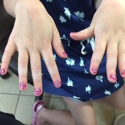 Kim did a GREAT job doing my 7 year old daughters nails tonight! She LOVES them Kim did a GREAT job doing my 7 year old daughters nails tonight! She LOVES them