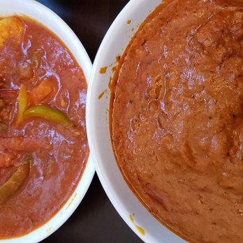 Tikka Lounge - Shrimp and chicken Tikka masala. Best of the four dishes. - Indian Near Me - Poway, California