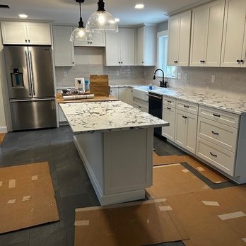 SYNERGY HOME APPLIANCE - Kitchen in process showing dishwasher on the right - Appliances Near Me - Burlington, Massachusetts SYNERGY HOME APPLIANCE - Kitchen in process showing dishwasher on the right - Appliances Near Me - Burlington, Massachusetts