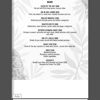 Casa Jaguar - Menu - Caribbean Near Me - Tulum, ROO