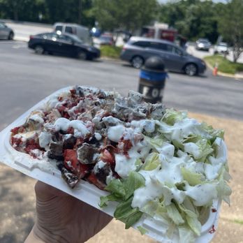 NY Halal Food - Lamb and chicken platter with lettuce - Food Trucks Near Me - Baltimore, Maryland NY Halal Food - Lamb and chicken platter with lettuce - Food Trucks Near Me - Baltimore, Maryland