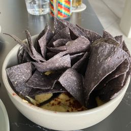 The chips and queso The chips and queso