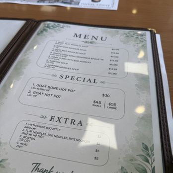 Pho De Tran Four - Menu - Noodles Near Me - Rosemead, California