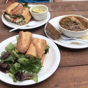 August First - Curried chicken salad sandwich! Mozzarella tomato basil sandwich! And ginger mushroom soup with scallions and noodles! Fireee - Bakeries Near Me - Burlington, Vermont August First - Curried chicken salad sandwich! Mozzarella tomato basil sandwich! And ginger mushroom soup with scallions and noodles! Fireee - Bakeries Near Me - Burlington, Vermont