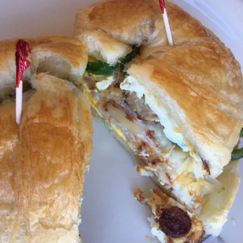 French Bakery Cafe - Hot sausages croissant  dio good - Bakeries Near Me - Vista, California