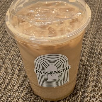 Passenger Cafe - iced coffee in a plastic cup - Cafes Near Me - New Westminster, British Columbia Passenger Cafe - iced coffee in a plastic cup - Cafes Near Me - New Westminster, British Columbia