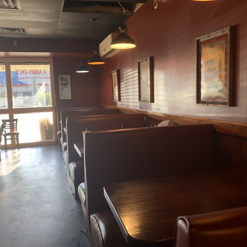 Delta Q - Booths in the dining area. - Barbeque Near Me - Forrest City, Arkansas Delta Q - Booths in the dining area. - Barbeque Near Me - Forrest City, Arkansas