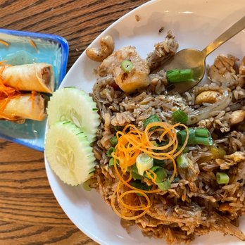 Thailicious - Pineapple fried rice and Crispy Vegetable Rolls - Thai Near Me - New York, New York