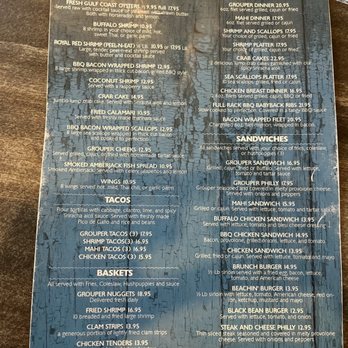 Beach Waves Grill - Menu - Seafood Near Me - Indian Rocks Beach, Florida