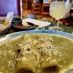 El Loro Mexican Grill - Double beef enchiladas smothered in Verde Sauce