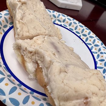 Achenbach's Pastry - Cream filled long John with Peanut butter icing - Bakeries Near Me - Leola, Pennsylvania Achenbach's Pastry - Cream filled long John with Peanut butter icing - Bakeries Near Me - Leola, Pennsylvania