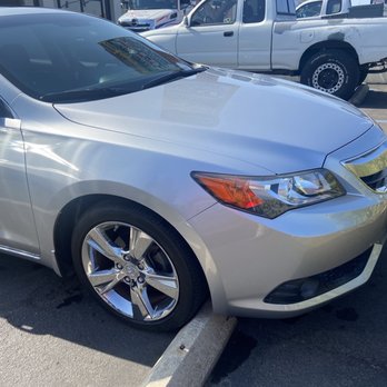 Dent and Scratch Pro - Repaired front passenger side bumper and side panel - Body Shops Near Me - San Diego, California Dent and Scratch Pro - Repaired front passenger side bumper and side panel - Body Shops Near Me - San Diego, California